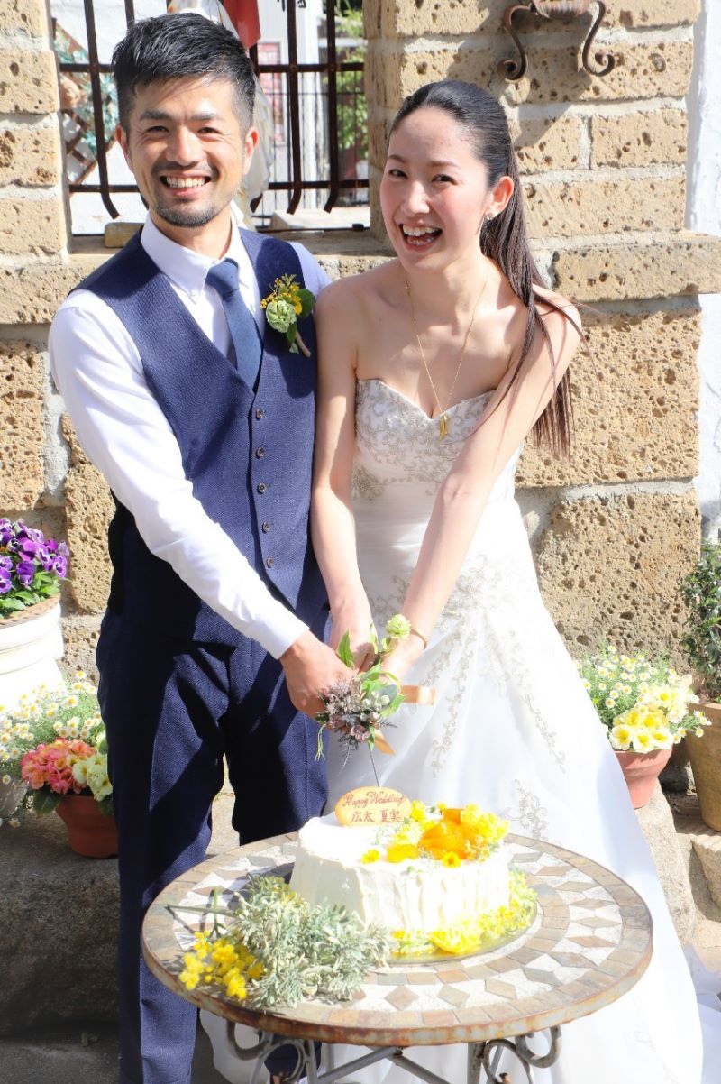 エクラ 茨城 結婚式 レストランウェディング 家族婚 さくら坂ビバーチェ ケーキ入刀