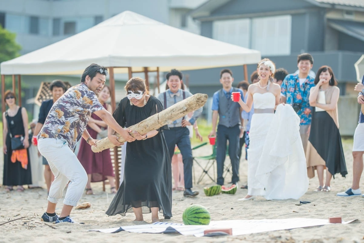 エクラ 茨城 結婚式 BBQウェディング うのしまヴィラ 海での結婚式 wedding ビーチウェディング