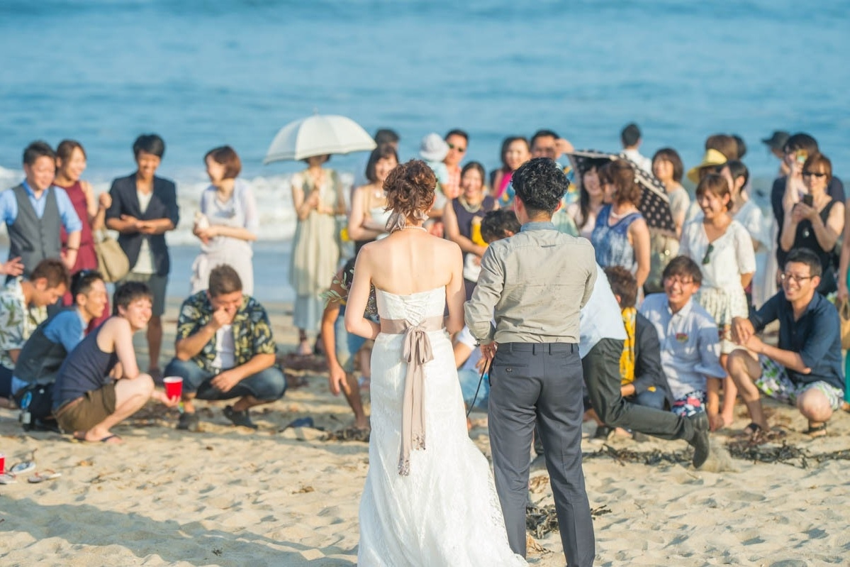 エクラ 茨城 結婚式 BBQウェディング うのしまヴィラ 海での結婚式 wedding ビーチウェディング