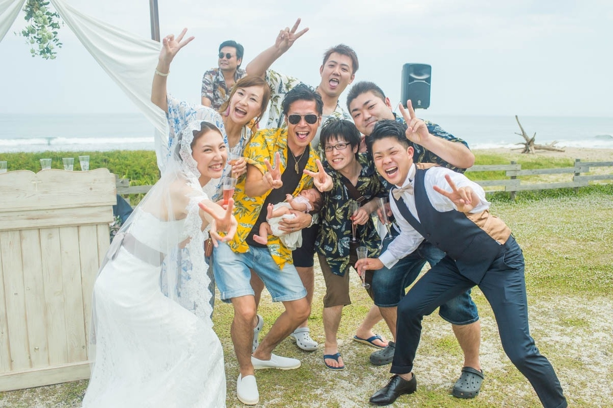 エクラ 茨城 結婚式 BBQウェディング うのしまヴィラ 海での結婚式 wedding ビーチウェディング