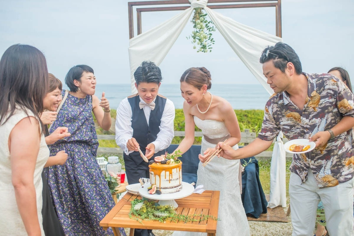 エクラ 茨城 結婚式 BBQウェディング うのしまヴィラ 海での結婚式 wedding ビーチウェディング