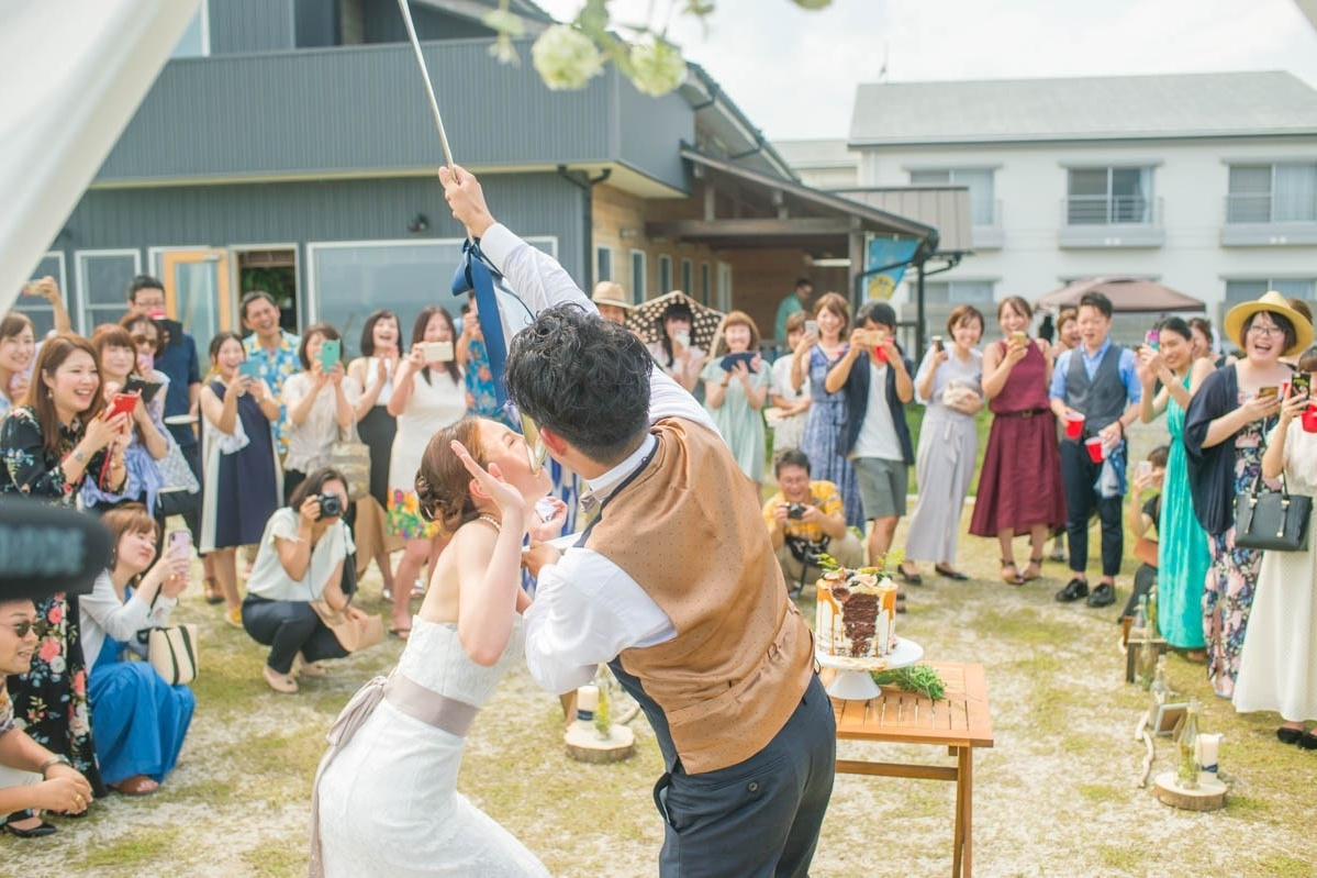 エクラ 茨城 結婚式 BBQウェディング うのしまヴィラ 海での結婚式 wedding ビーチウェディング