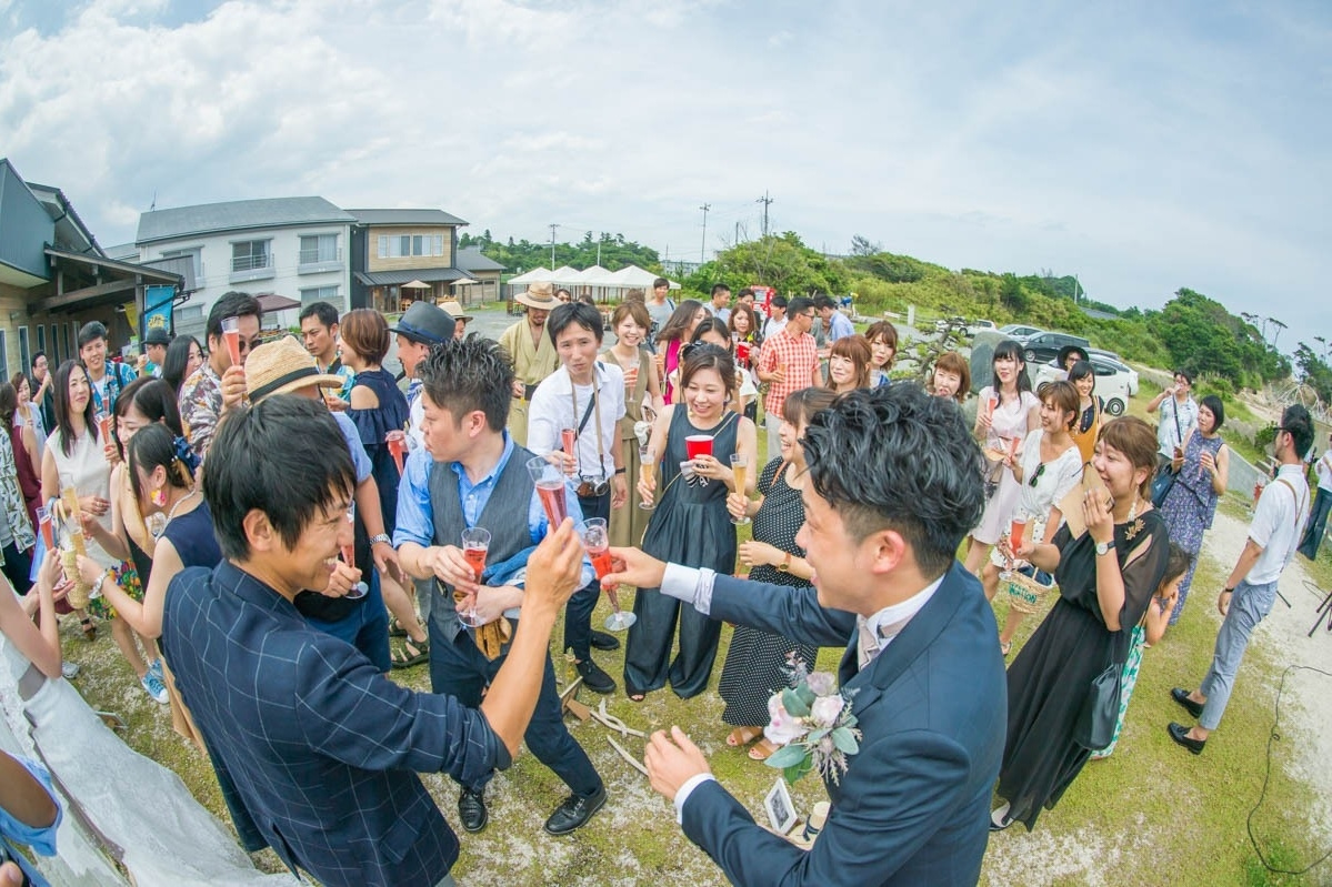 エクラ 茨城 結婚式 BBQウェディング うのしまヴィラ 海での結婚式 wedding ビーチウェディング