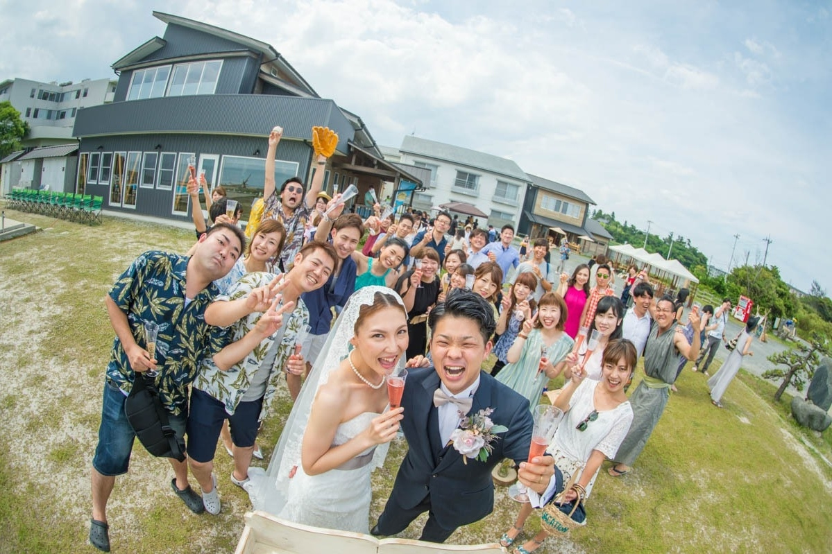 エクラ 茨城 結婚式 BBQウェディング うのしまヴィラ 海での結婚式 wedding ビーチウェディング