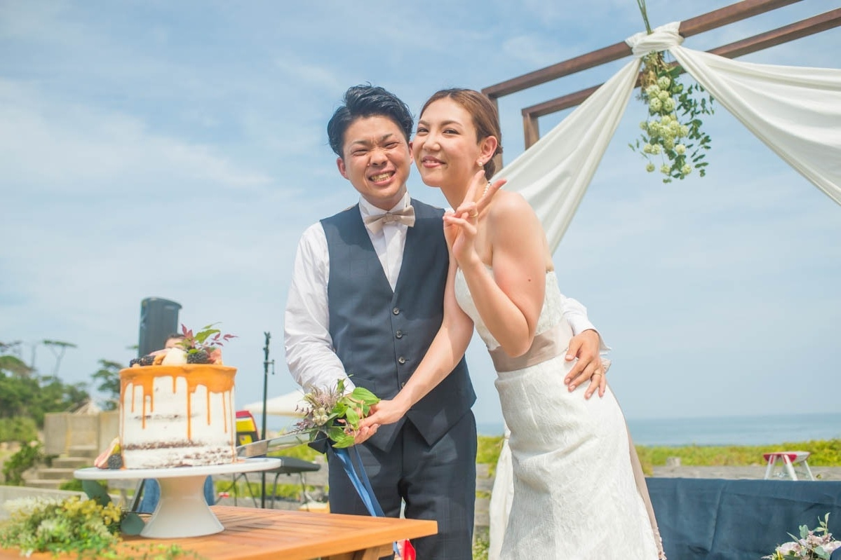 エクラ 茨城 結婚式 BBQウェディング うのしまヴィラ 海での結婚式 wedding ビーチウェディング