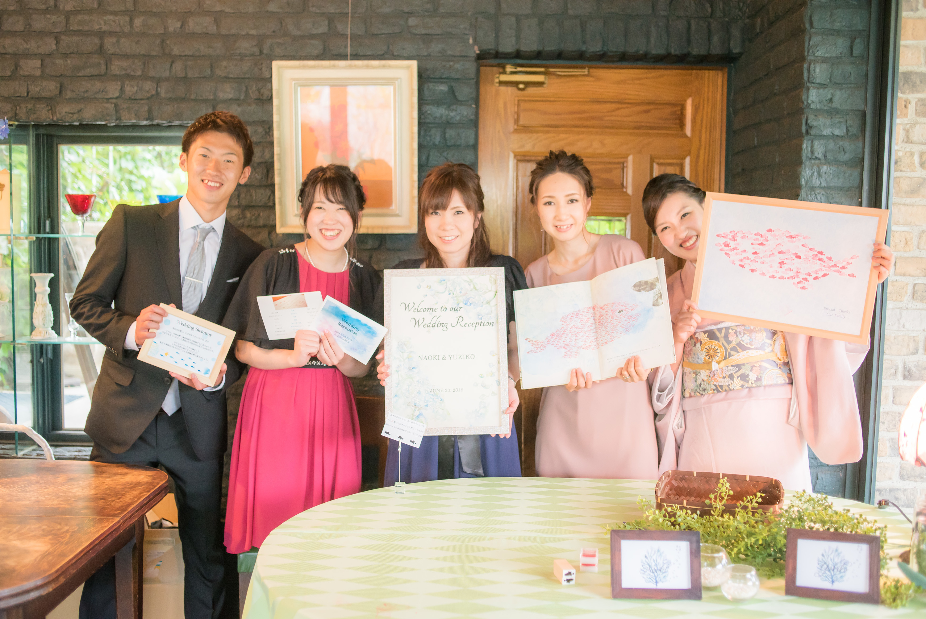 レストランウェディング 家族婚 親族結婚式 エクラ 茨城 イタリアンダイニングエレガンス 水族館 青