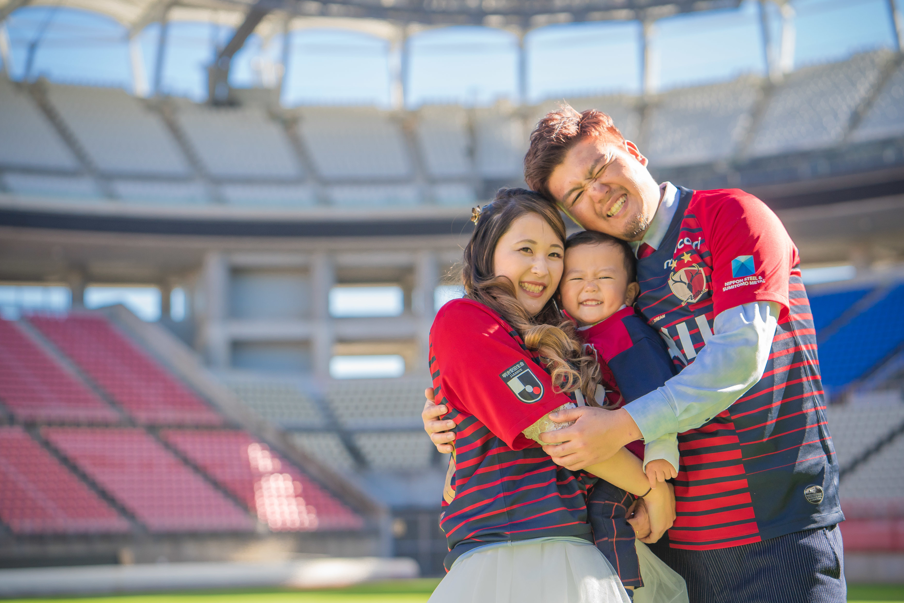 エクラ お客様の声 カシマサッカースタジアム 前撮り