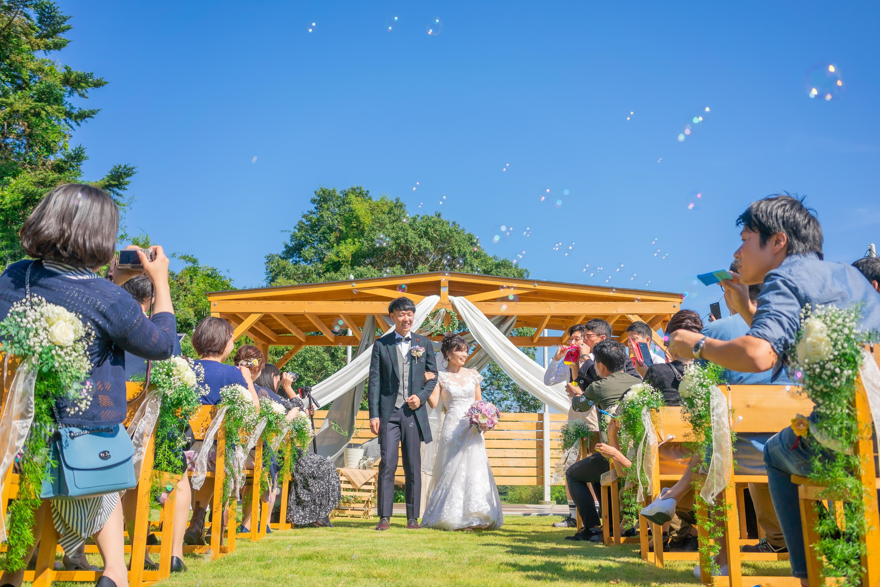 エクラ 茨城 結婚式 1.5次会ウェディング TOIRO ひたちなか レストランウェディング ガーデン人前式