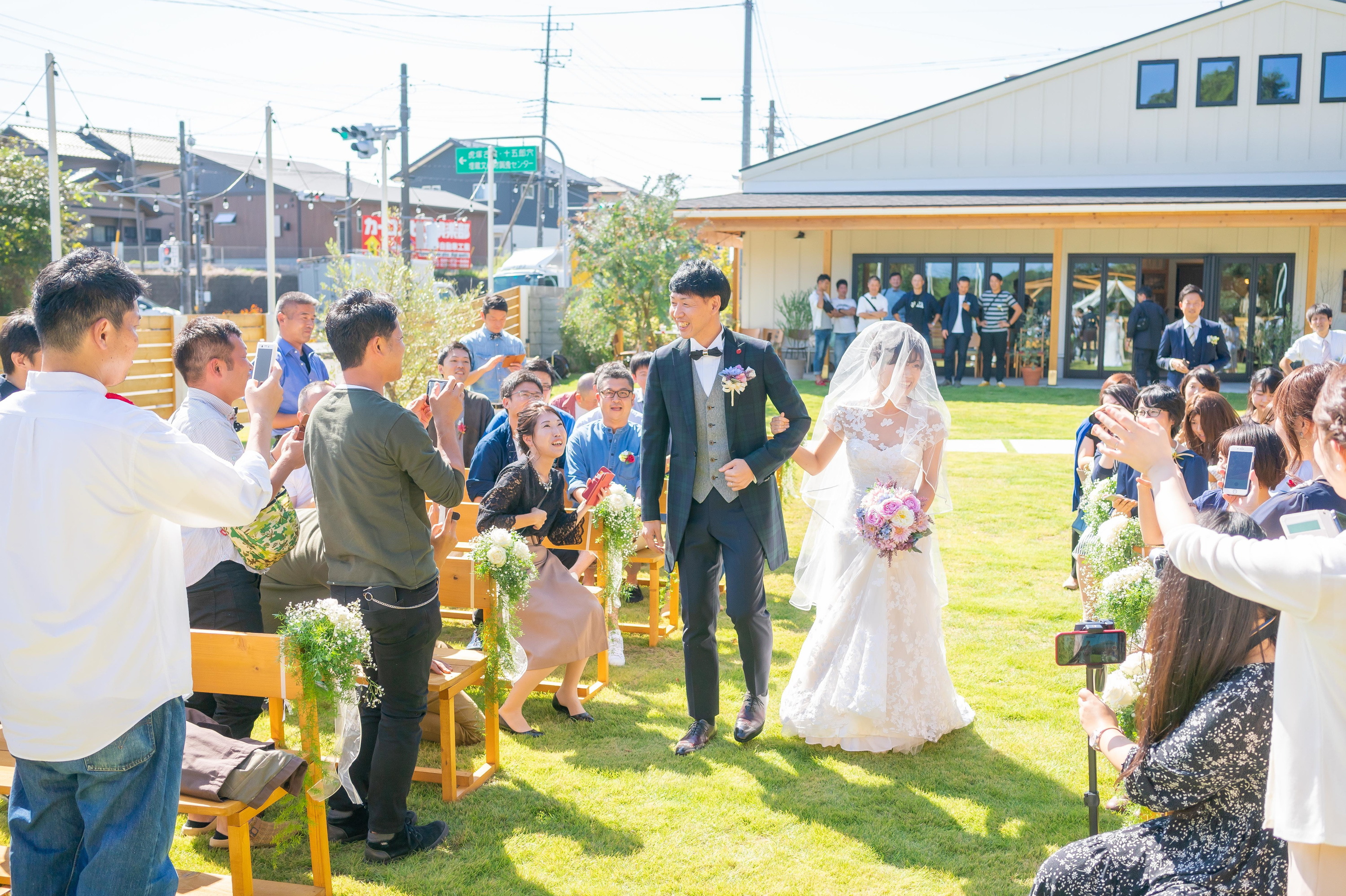 エクラ 茨城 結婚式 1.5次会ウェディング TOIRO ひたちなか レストランウェディング ガーデン人前式