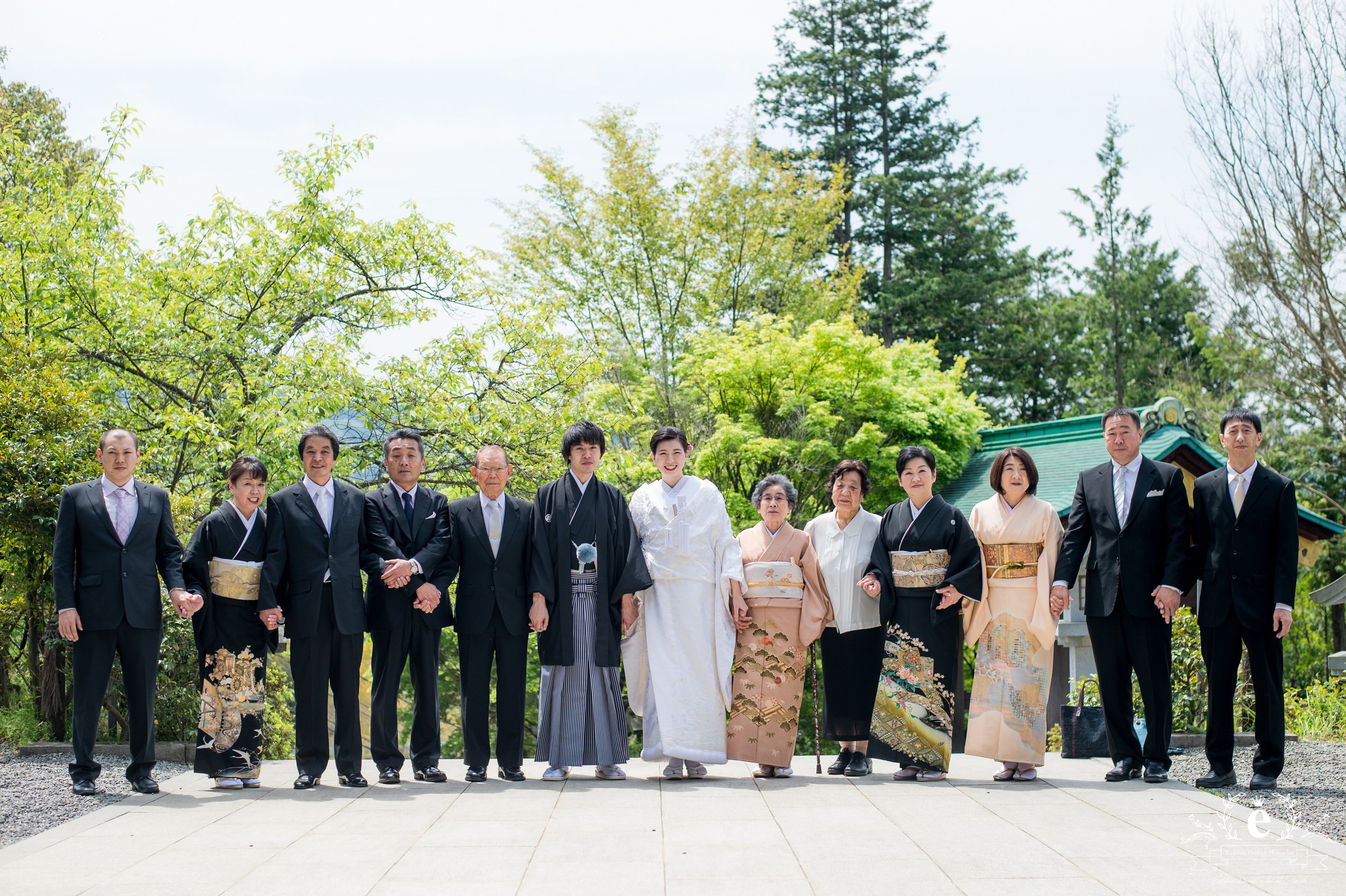 笠間 常陸国出雲大社 桜林館 で親族のみでの神社挙式 W Report 実例レポート エクラ 茨城で結婚式ならウェディングプロデュースショップ エクラ