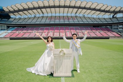 茨城県立カシマサッカースタジアム スタジアムウェディング 結婚式 家族挙式 茨城結婚式 エクラ