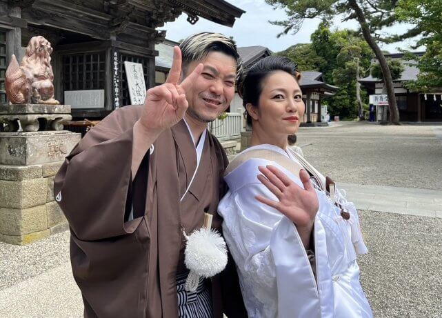 大洗磯前神社 挙式 神社挙式 神前式 大洗結婚式 大洗町 おしゃれ 白無垢 エクラ 水戸 プロデュース