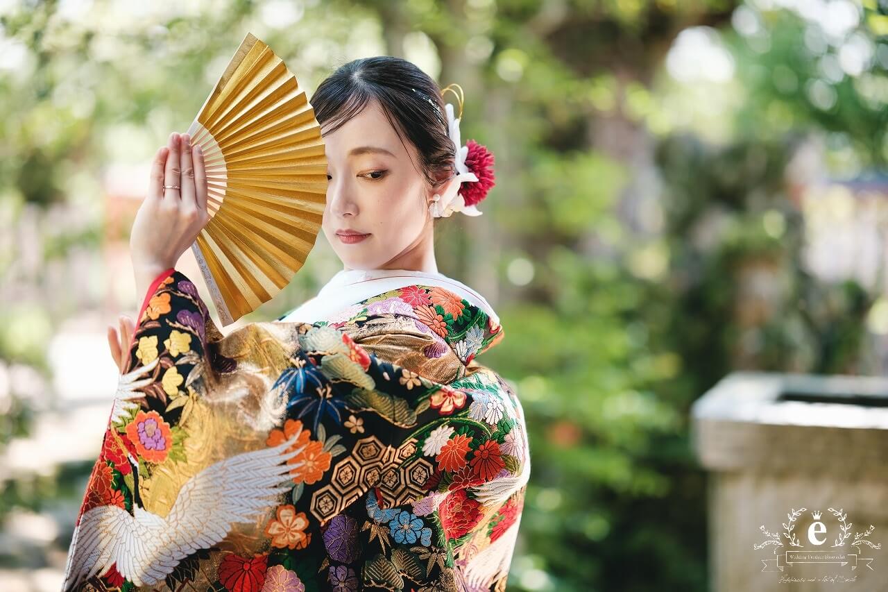 筑波山神社 筑波山神社前撮り つくば結婚式 つくば前撮り 神社前撮り つくばフォトウェディング 筑波山神社写真 神前式 神社挙式 色打掛 ロケフォト ロケ撮影 茨城 つくば 水戸 エクラ スタジオエクラ