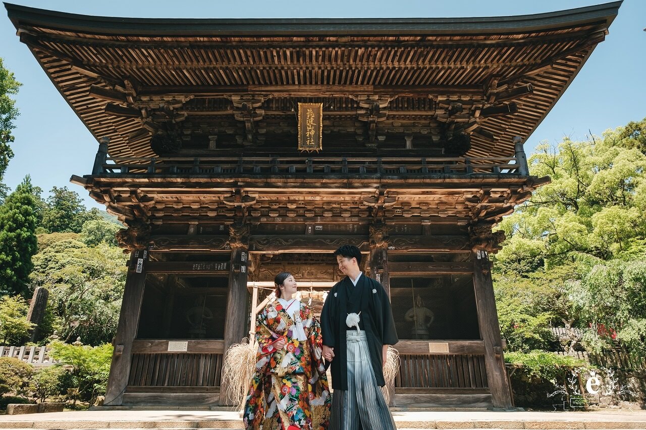 筑波山神社 筑波山神社前撮り つくば結婚式 つくば前撮り 神社前撮り つくばフォトウェディング 筑波山神社写真 神前式 神社挙式 色打掛 ロケフォト ロケ撮影 茨城 つくば 水戸 エクラ スタジオエクラ