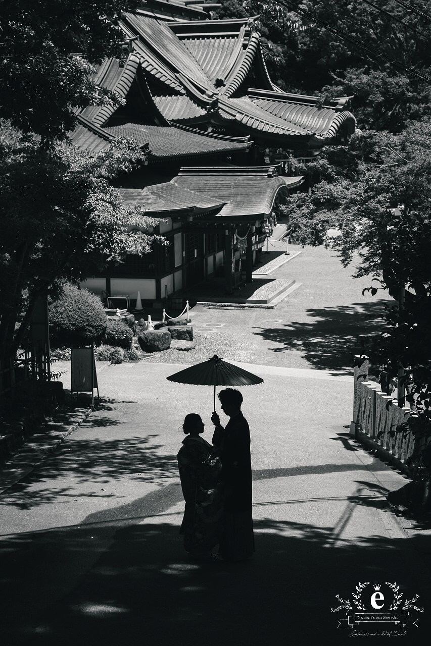 筑波山神社 筑波山神社前撮り つくば結婚式 つくば前撮り 神社前撮り つくばフォトウェディング 筑波山神社写真 神前式 神社挙式 色打掛 ロケフォト ロケ撮影 茨城 つくば 水戸 エクラ スタジオエクラ