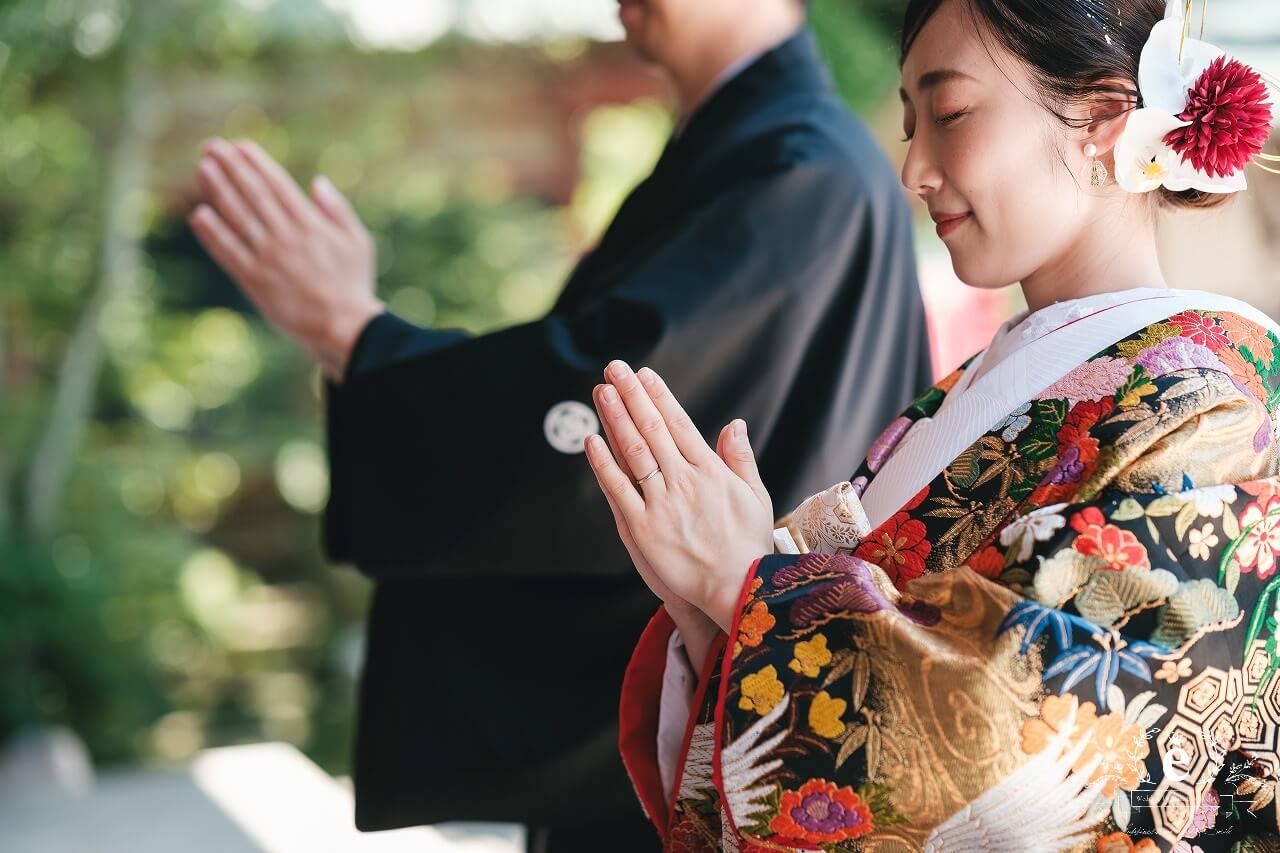 筑波山神社 筑波山神社前撮り つくば結婚式 つくば前撮り 神社前撮り つくばフォトウェディング 筑波山神社写真 神前式 神社挙式 色打掛 ロケフォト ロケ撮影 茨城 つくば 水戸 エクラ スタジオエクラ