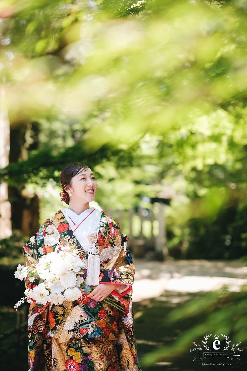 筑波山神社 筑波山神社前撮り つくば結婚式 つくば前撮り 神社前撮り つくばフォトウェディング 筑波山神社写真 神前式 神社挙式 色打掛 ロケフォト ロケ撮影 茨城 つくば 水戸 エクラ スタジオエクラ