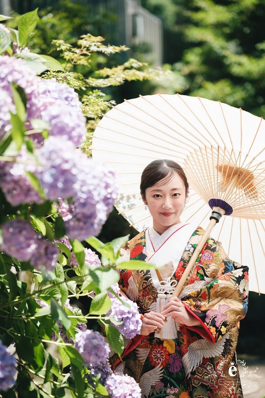 筑波山神社 筑波山神社前撮り つくば結婚式 つくば前撮り 神社前撮り つくばフォトウェディング 筑波山神社写真 神前式 神社挙式 色打掛 ロケフォト ロケ撮影 茨城 つくば 水戸 エクラ スタジオエクラ