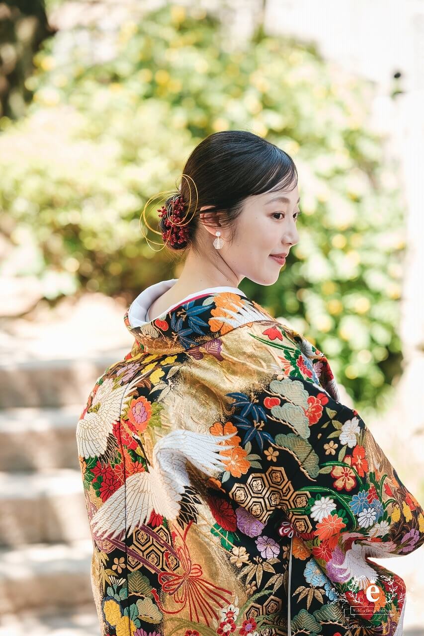 筑波山神社 筑波山神社前撮り つくば結婚式 つくば前撮り 神社前撮り つくばフォトウェディング 筑波山神社写真 神前式 神社挙式 色打掛 ロケフォト ロケ撮影 茨城 つくば 水戸 エクラ スタジオエクラ