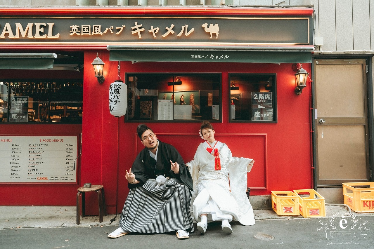 宮下銀座 水戸 居酒屋 前撮り フォトウェディング 写真 おしゃれ 水戸前撮り 水戸結婚式 和装 自由 低予算 ロケ 撮影 エクラ スタジオ