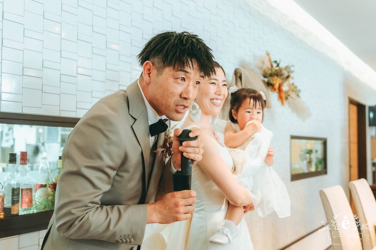 シェフィーヌ 水戸 レストラン ウィディング 水戸結婚式 アットホーム 人前式 カジュアル 家族 子ども 持ち込み 写真 プロデュース エクラ