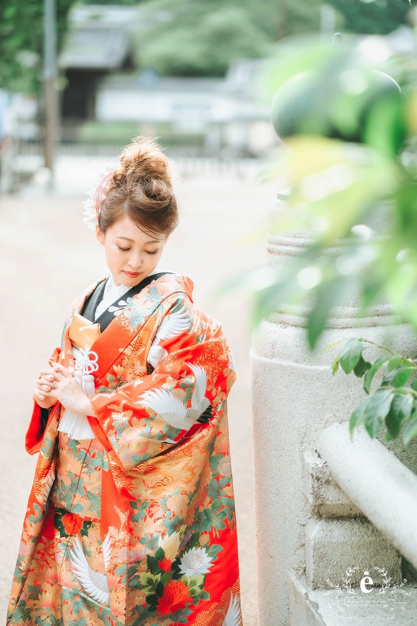 水戸城大手門 水戸 水戸京成ホテル 前撮り フォトウェディング 写真 おしゃれ 水戸前撮り 水戸結婚式 和装 自由 低予算 ロケ 撮影 エクラ スタジオ 