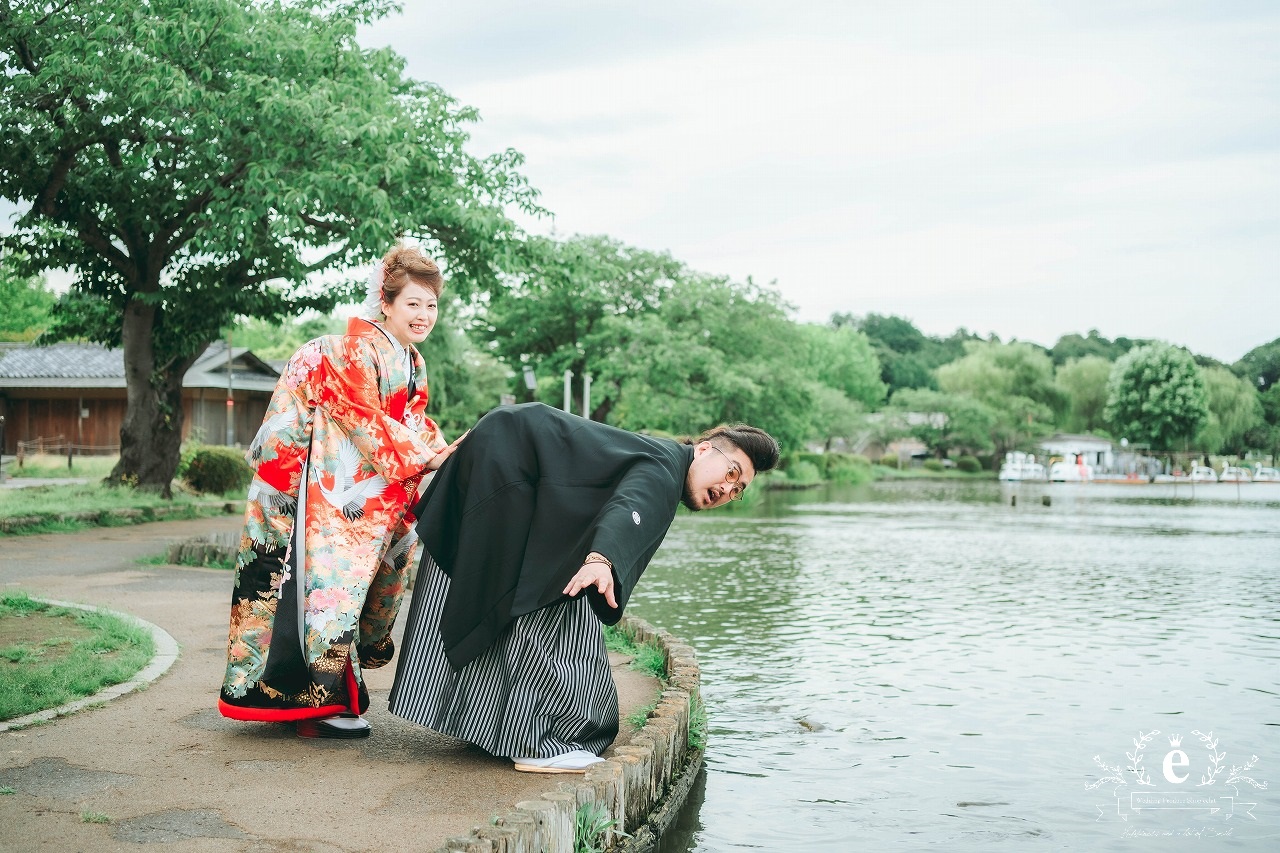 千波湖 水戸 水戸京成ホテル 前撮り フォトウェディング 写真 おしゃれ 水戸前撮り 水戸結婚式 和装 自由 低予算 ロケ 撮影 エクラ スタジオ スワンボート