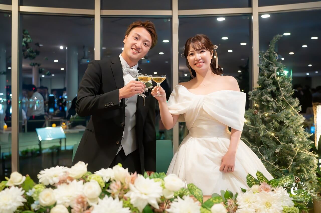 好文カフェ 千波湖 レストラン カフェ 水戸ウェディングパーティー 1.5次会 カジュアル ブッフェ 友人 結婚式 持ち込み ナイトウェディング シャンパンタワー 水戸結婚式 アットホーム 自由 フォト 写真 おしゃれ エクラ プロデュース会社