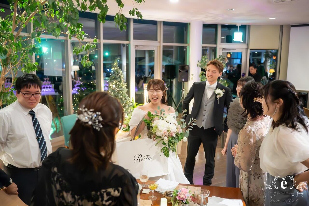 好文カフェ 千波湖 レストラン カフェ 水戸ウェディングパーティー 1.5次会 カジュアル ブッフェ 友人 結婚式 持ち込み ナイトウェディング シャンパンタワー 水戸結婚式 アットホーム 自由 フォト 写真 おしゃれ エクラ プロデュース会社