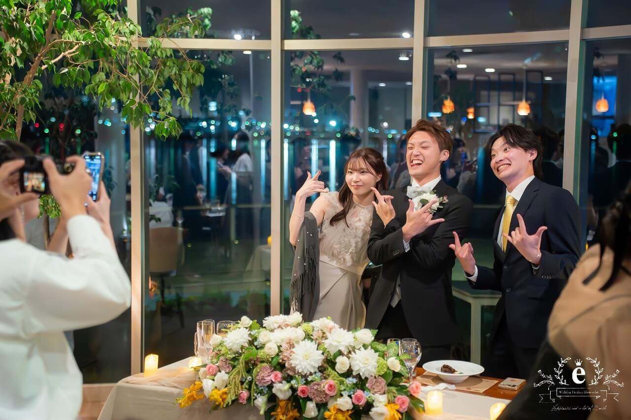 好文カフェ 千波湖 レストラン カフェ 水戸ウェディングパーティー 1.5次会 カジュアル ブッフェ 友人 結婚式 持ち込み ナイトウェディング シャンパンタワー 水戸結婚式 アットホーム 自由 フォト 写真 おしゃれ エクラ プロデュース会社