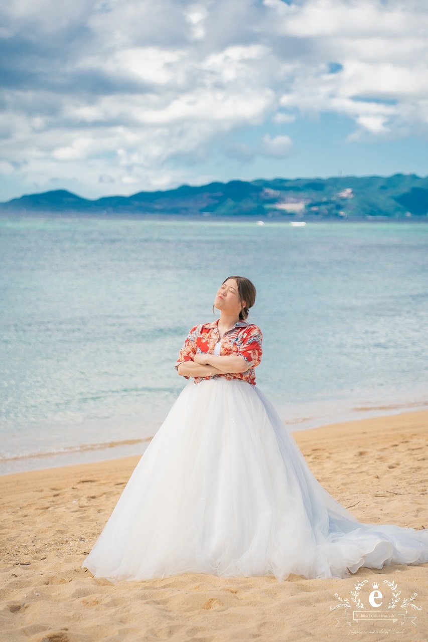 沖縄前撮り・沖縄フォトウェディング・沖縄ウェディングフォト・沖縄結婚式・熱田ビーチ・恩納村・沖縄・青い海・写真・おしゃれ・海・ビーチ・皿の上の自然・沖縄ウェディング・水戸・茨城・結婚式・前撮り・フォトウェディング・沖縄ロケ・水戸エクラ・エクラ