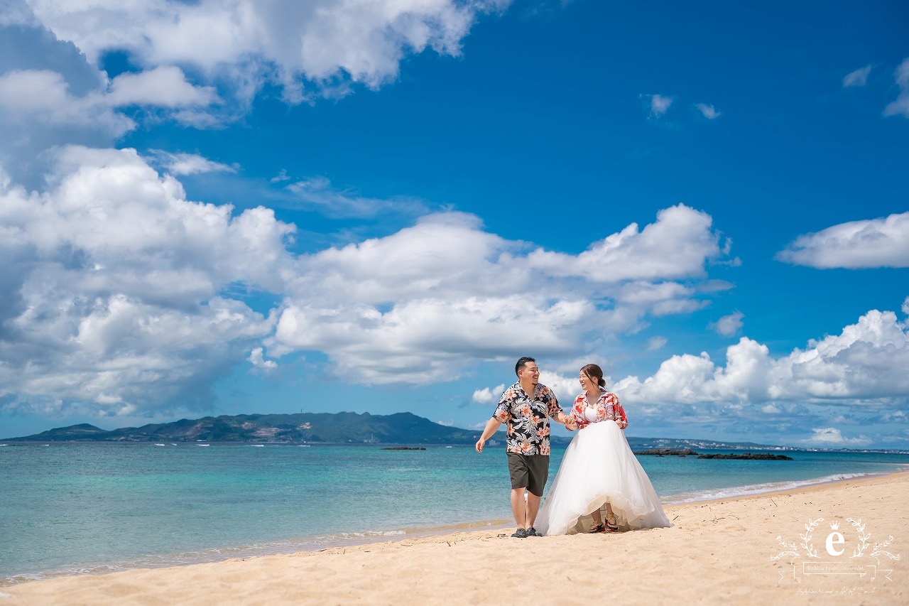 沖縄前撮り・沖縄フォトウェディング・沖縄ウェディングフォト・沖縄結婚式・熱田ビーチ・恩納村・沖縄・青い海・写真・おしゃれ・海・ビーチ・皿の上の自然・沖縄ウェディング・水戸・茨城・結婚式・前撮り・フォトウェディング・沖縄ロケ・水戸エクラ・エクラ