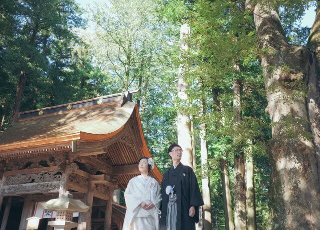 諏訪大社上社　結婚式撮影　出張撮影