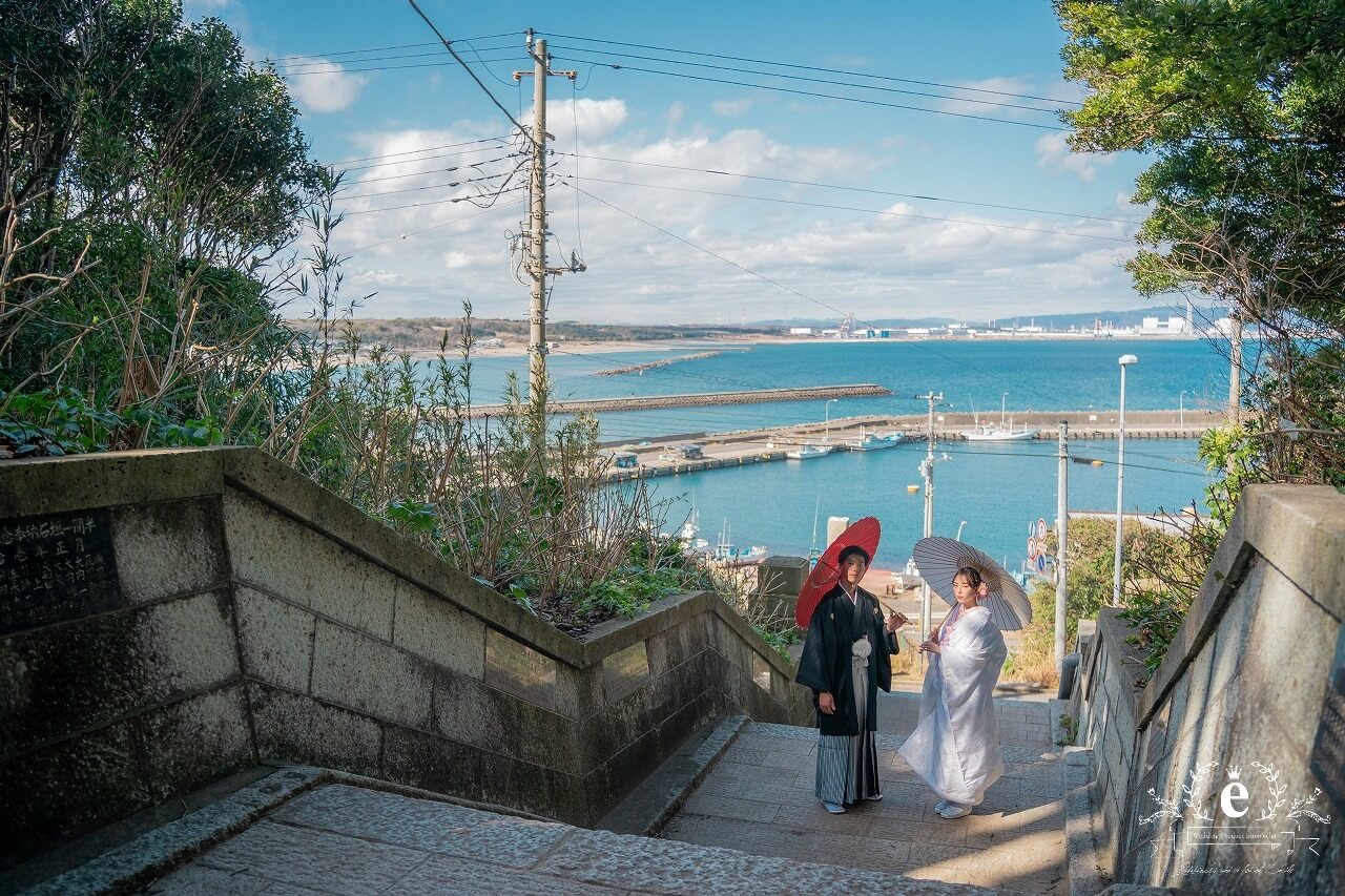 酒列磯前神社 COLK コルク 水戸 神社挙式 神前式 結婚式 披露宴 会食 和婚 レストランウェディング 親族のみ 家族 白無垢 茨城 神社 持ち込み ドレス 料理 おしゃれ エクラ プロデュース 自由 らしさ