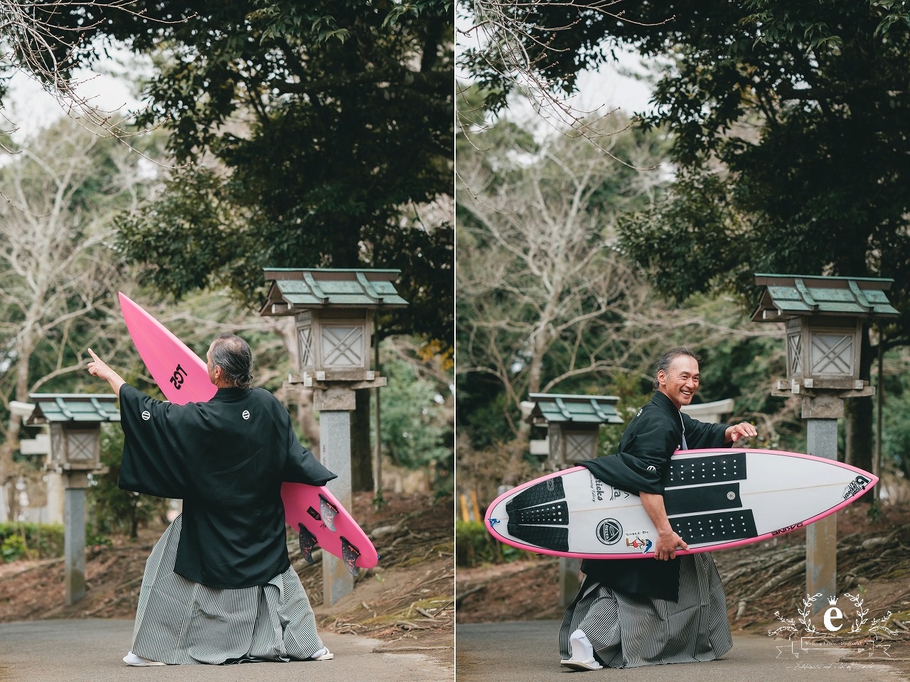 大洗磯前神社 大洗磯前神社結婚式 神前式 神社挙式 大洗 海の鳥居 海が見える神社 神磯の鳥居 茨城神前式 茨城神社挙式 自由な結婚式 色掛下 貼り紋 サーフィン エクラ 水戸