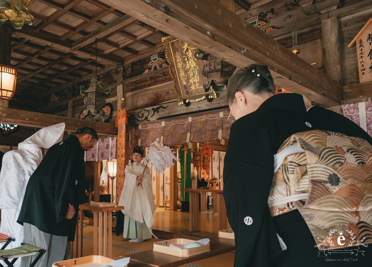 大洗磯前神社 大洗磯前神社結婚式 神前式 神社挙式 大洗 海の鳥居 海が見える神社 神磯の鳥居 茨城神前式 茨城神社挙式 自由な結婚式 色掛下 貼り紋 サーフィン エクラ 水戸