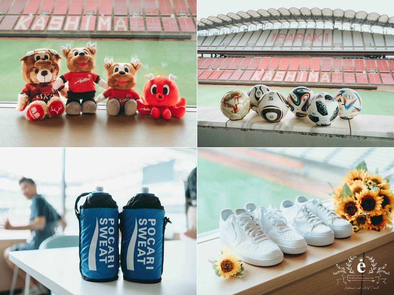 カシマサッカースタジアム カシマスタジアム カシマスタジアム前撮り スタジアム前撮り サッカー前撮り サッカーフォトウェディング ピッチ サッカー 茨城前撮り 茨城フォトウェディング スポーツ 趣味 自由 ユニフォーム 背番号 KASHIMA　鹿嶋市 エクラ スタジオ ロケ