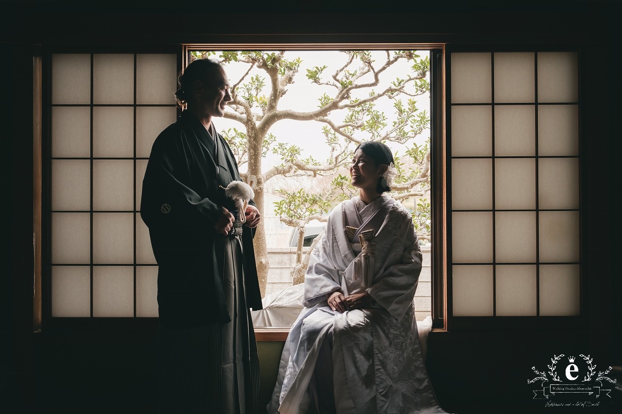 大洗磯前神社 大洗磯前神社結婚式 神前式 神社挙式 大洗 海の鳥居 海が見える神社 神磯の鳥居 茨城神前式 茨城神社挙式 自由な結婚式 色掛下 貼り紋 サーフィン エクラ 水戸