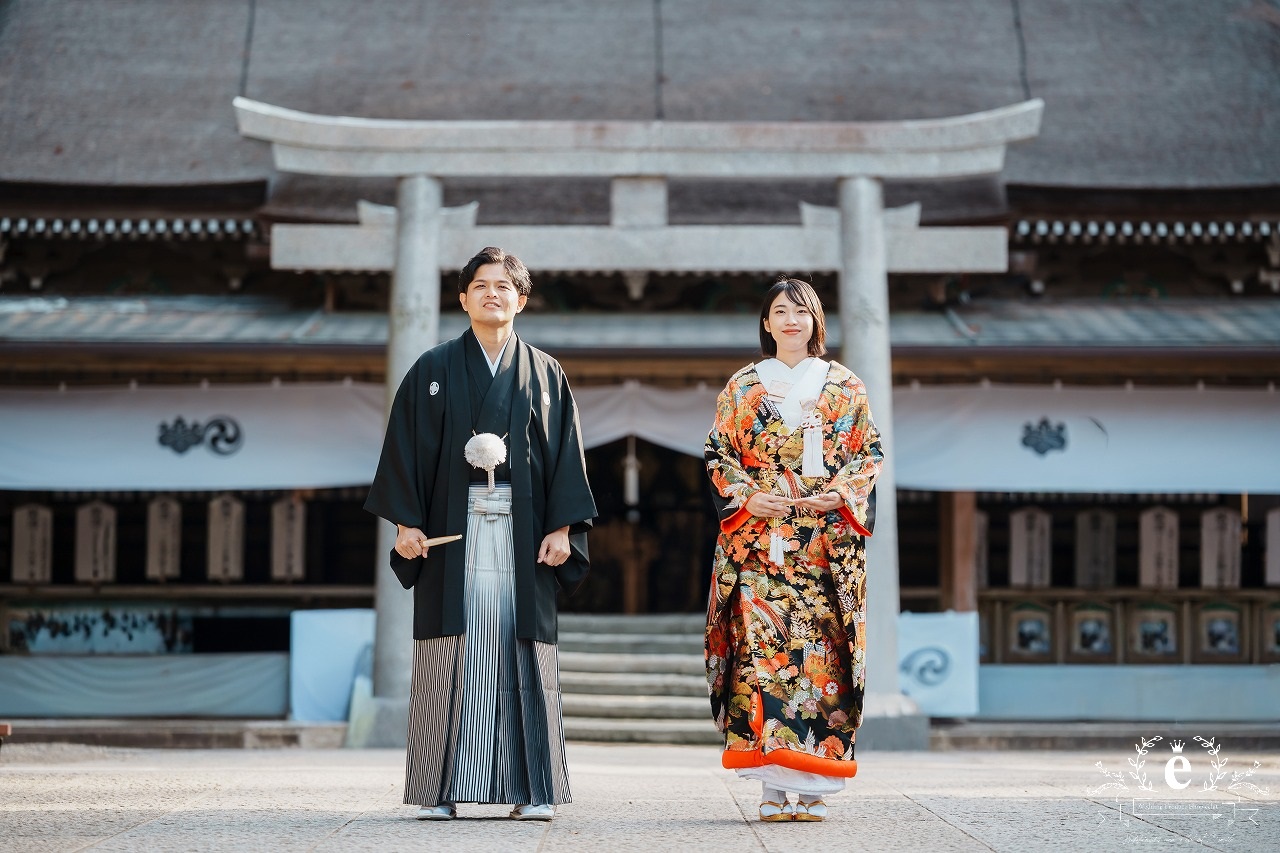 鹿島神宮 挙式 神前式 和婚 神社挙式 カシマ 茨城神前式 茨城神社挙式 茨城結婚式 鹿嶋市 鹿嶋和装 レンタル プロデュース 衣装 メイク 着付け 鹿嶋結婚式 鹿島神宮楼門 白無垢 色打掛 自由 結婚式 水戸エクラ