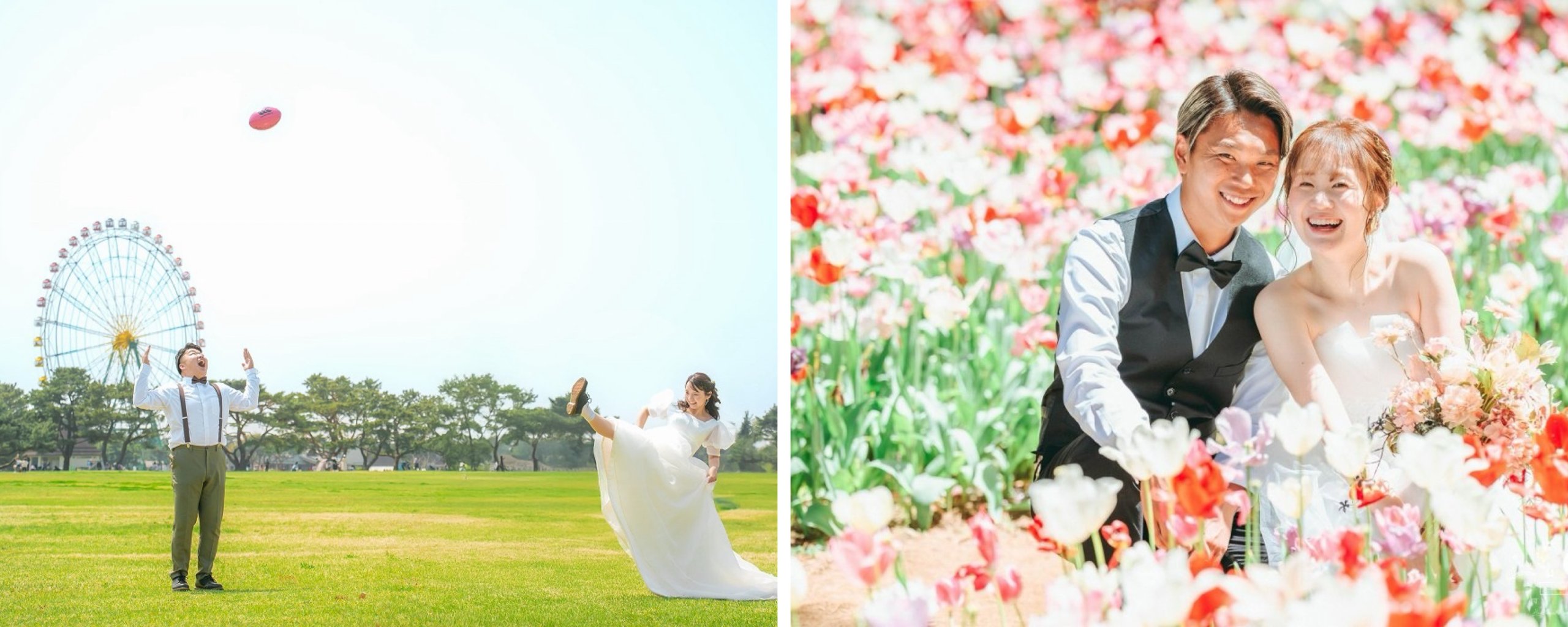 ネモフィラ ネモフィラフォト ネモフィラ前撮り ネモフィラフォトウェディング ひたち海浜公園 ネモフィラ ウェディングフォト フォトウェディング 前撮り 茨城前撮り 茨城フォトウェディング みはらしの丘 エクラ スタジオ 写真 おしゃれ 自由 遊園地