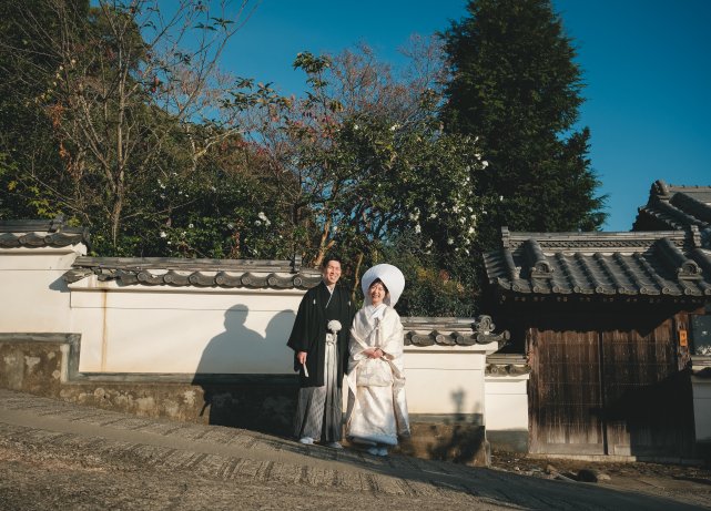 筑波山神社で和装前撮り・フォトウェディング｜和装前撮りもお二人らしく、自由に